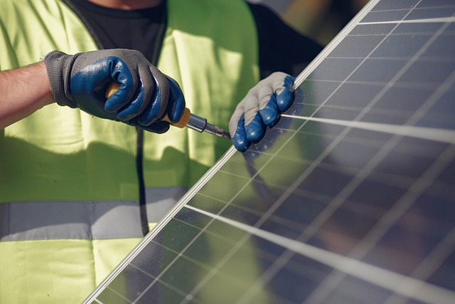 Solární panel instalace